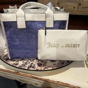 Juicy Couture Dazzling Blue Heart Tote